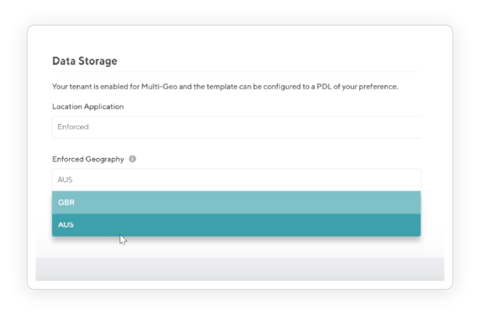 orchestry multi-geo provisioning for m365 data storage